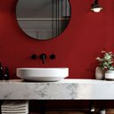 Ver imagem 4 de Papel de Parede Lavavel para Banheiro cozinha Revestimento Quartzo Vermelho Estelar TaColado 0,58 x