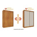 Ver imagem 3 de Guarda Roupa Solteiro 2 Portas 2 Gavetas com 6 Pés Vaticano Espresso Móveis