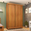 Ver imagem 1 de Guarda Roupa Solteiro 2 Portas 2 Gavetas com 6 Pés Vaticano Espresso Móveis