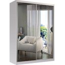 Ver imagem 3 de Guarda Roupa Solteiro 2 Portas 2 Espelhos Branco