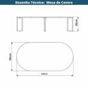 Ver imagem 4 de Mesa de Centro Orgânica Chanfrada Artesano 120 Cm (largura) em Mdp Hanover (mel) Pés Madeira Maci