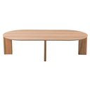 Ver imagem 3 de Mesa de Centro Orgânica Chanfrada Artesano 120 Cm (largura) em Mdp Hanover (mel) Pés Madeira Maci