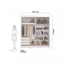 Ver imagem 5 de Quarto de Casal 3 Peças 1 Guarda Roupa 1 Cômoda 1 Cabeceira Renata Espresso Móveis