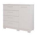 Ver imagem 4 de Quarto de Casal 3 Peças 1 Guarda Roupa 1 Cômoda 1 Cabeceira Renata Espresso Móveis