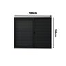 Janela de Alumínio Veneziana 100x100cm 3 Folhas Fortline Atlântica - 2
