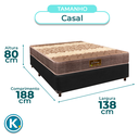 Ver imagem 3 de Conjunto Cama Box Preto Casal + Colchão D26 Ortophedic Sankonfort