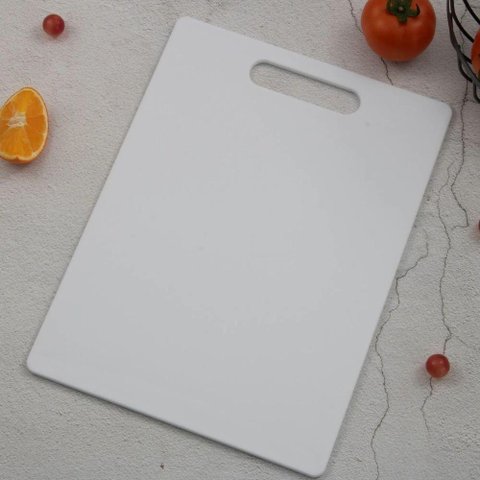 Tábua Corte Carne Legumes Plástico Resistente com Alça 30x20cm