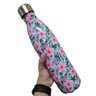 Garrafa Termica Estampada Flores 750 Ml Florida Squeeze Inox Resistente Agua Cha Cafe Suco - 2