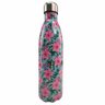 Garrafa Termica Estampada Flores 750 Ml Florida Squeeze Inox Resistente Agua Cha Cafe Suco - 1