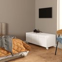Ver imagem 7 de Aparador Sapateira Multiuso 8197 3 Portas MDF MDP Branco Bertolini