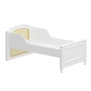 Ver imagem 5 de Berço Feliz com Tela Trançada | Americano | 2 em 1 | Branco Fosco com Palha Mel -