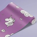 Ver imagem 3 de Papel de Parede Infantil - Unicórnios 2 Arte Destaque 2 Metros
