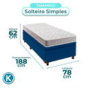 Ver imagem 3 de Conjunto Cama Box Bau Blindado Solteiro + Colchão D23 D23 Inducol