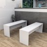 Banco para Mesa de Jantar 115cm Mdp Liv 3600 Branco - Appunto - 3