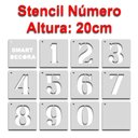 Ver imagem 4 de Stencil Molde Vazado para Pintura Números 20cm de Altura
