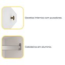 Ver mais imagens de Guarda Roupa com Espelho 3 Portas 240cm Somalia Yescasa Branco/Neve