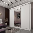 Ver imagem 1 de Guarda Roupa com Espelho 3 Portas 240cm Somalia Espresso Móveis