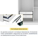 Ver imagem 6 de Guarda Roupa com Espelho 3 Portas 240cm Somalia Espresso Móveis