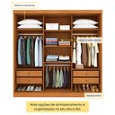 Ver imagem 5 de Guarda Roupa com Espelho 3 Portas 240cm Somalia Espresso Móveis