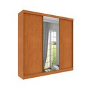 Ver imagem 2 de Guarda Roupa com Espelho 3 Portas 240cm Somalia Yescasa Bege/Cinamomo/Off White