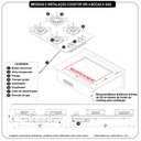 Ver imagem 3 de Fogão Cooktop Fogatti Ori 4 Bocas Vidro Preto Bivolt