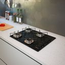 Ver imagem 5 de Fogão Cooktop Fogatti Ori 4 Bocas Vidro Preto Bivolt