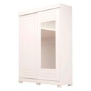 Ver imagem 1 de Guarda Roupa Solteiro Ayla 2 Portas 2 Gavetas com Espelho 100 Mdf Acp Móveis