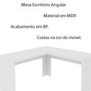 Ver imagem 3 de Mesa Angular para Escritório Home Office ME4116 MDP Branco - Gran Belo