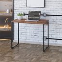 Ver imagem 7 de Mesa de Escritório Studio 90 cm Yescasa Marrom/Nogal/Preto