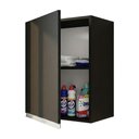 Ver mais imagens de Armário Aéreo Multiuso Lux 40cm 100%mdf 01 Porta Preto - Desk Design