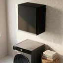Ver imagem 6 de Armário Aéreo Multiuso Lux 40cm 100%mdf 01 Porta Preto - Desk Design