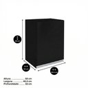 Ver imagem 4 de Armário Aéreo Multiuso Lux 40cm 100%mdf 01 Porta Preto - Desk Design