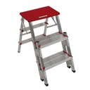 Ver imagem 1 de Escada de Alumínio Bilateral 3 Degraus Duplos Apolo Art Factory