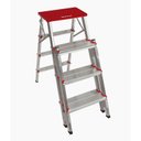 Ver imagem 1 de Escada de Alumínio Bilateral 4 Degraus Duplos Apolo Art Factory