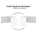 Ver imagem 5 de Mesa Escrivaninha Escritorio em L 8 Nichos 140x130 cm Branco Artany