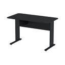 Ver imagem 1 de Mesa Escritório 1,50x0,60m 15mm - S/gavetas - Preto / Preto - Job - 23333
