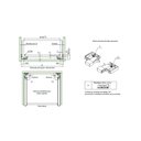 Ver imagem 2 de Corrediça Oculta Unihide One-touch Extração Total 40kg para Mdf de 18 Mm Fgvtn 350 Mm - 54oc1812350t