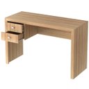 Ver imagem 2 de Mesa para Escritório Escrivaninha 2 Gavetas Amêndoa