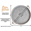 Ver imagem 4 de Forma de Pedra Sabão para Pizza 37 Cm Alças de Cobre