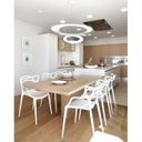 Ver imagem 7 de Kit 2 Cadeiras Polipropileno Alegra Espresso Móveis