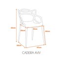 Ver imagem 3 de Kit 2 Cadeiras Polipropileno Alegra Espresso Móveis