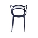 Ver imagem 2 de Kit 2 Cadeiras Polipropileno Alegra Espresso Móveis Azul/Marinho