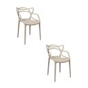 Ver imagem 1 de Kit 2 Cadeiras Polipropileno Alegra Espresso Móveis