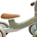 Ver imagem 4 de Bicicleta de Equilibrio Andador sem Pedal Infantil 4 Rodas:off White/ Cinza