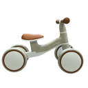 Ver imagem 1 de Bicicleta de Equilibrio Andador sem Pedal Infantil 4 Rodas:off White/ Cinza