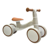 Bicicleta de Equilibrio Andador sem Pedal Infantil 4 Rodas:off White/ Cinza - 2