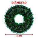 Ver imagem 2 de Guirlanda Pinho Artificial Liso Enfeite Natalino Verde 46cm