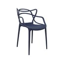 Ver imagem 5 de Kit 4 Cadeiras Polipropileno Alegra Espresso Móveis Azul/Marinho
