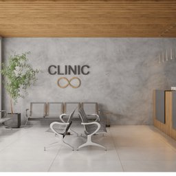 Cadeira Para Escritório Longarina 3 Lugares Aço Inox Dubai - 3