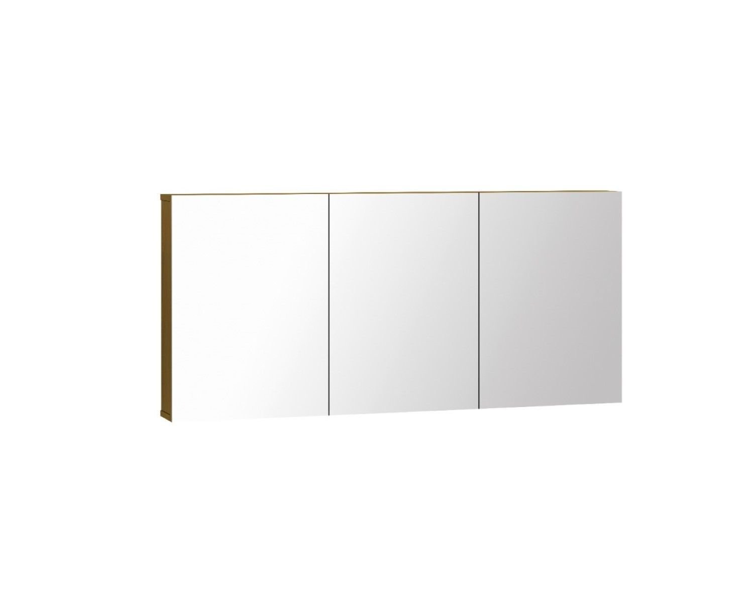 Espelheira Banheiro Intenso 122x57cm 3 Espelhos Suspensa Mdf